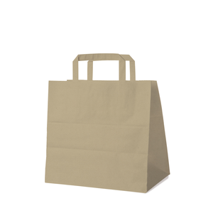 Papierová taška, hnedá, 26x17x25cm