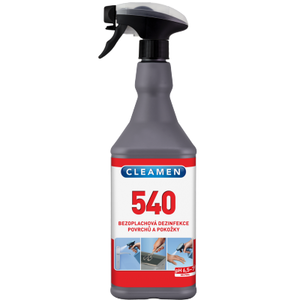 CLEAMEN 540 bezoplachová dezinfekcia povrchov a pokožky, 1L