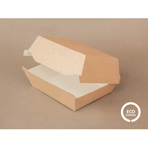Krabička papierová na hamburger, 14x17x7cm